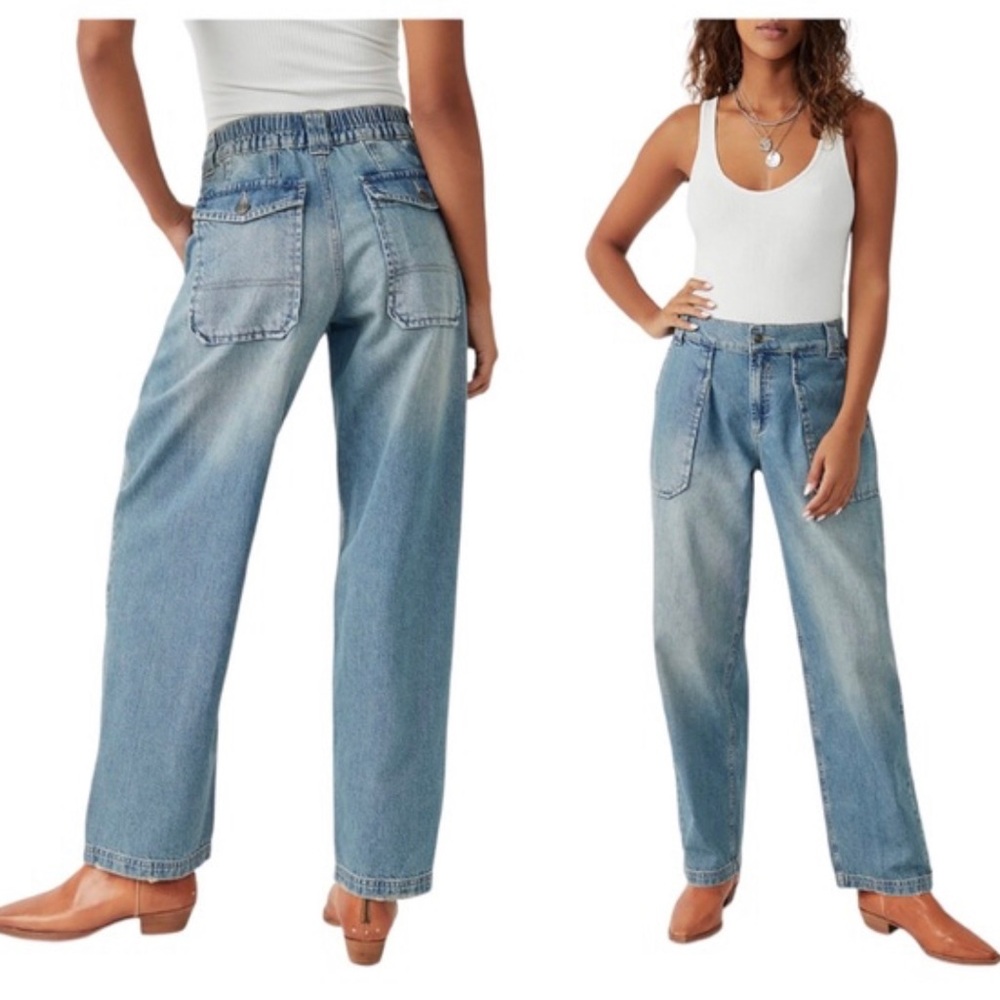 Free People Maeve Low-Slung Oversized Jeans
Size XS